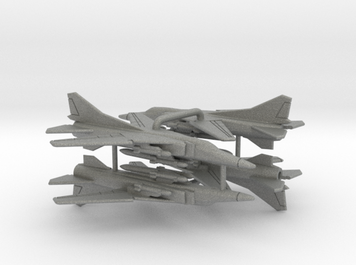 1:400 Scale MiG-27K Flogger (Loaded, Gear Up) 3d printed