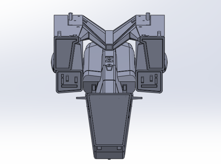 LoGH Imperial BattleShip 1:8000 3d printed 