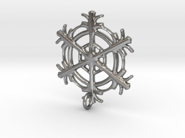 Snowflake Earring 3d printed