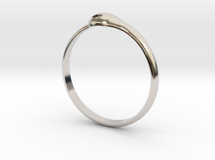 Ouroboros Ring 3d printed