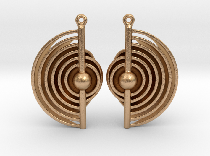 Earthlayers - Drop Earrings 3d printed