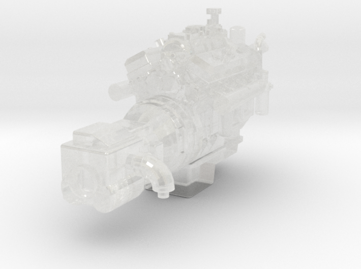 1/50th 8V71 Detroit Diesel Engine for Semi Trucks 3d printed