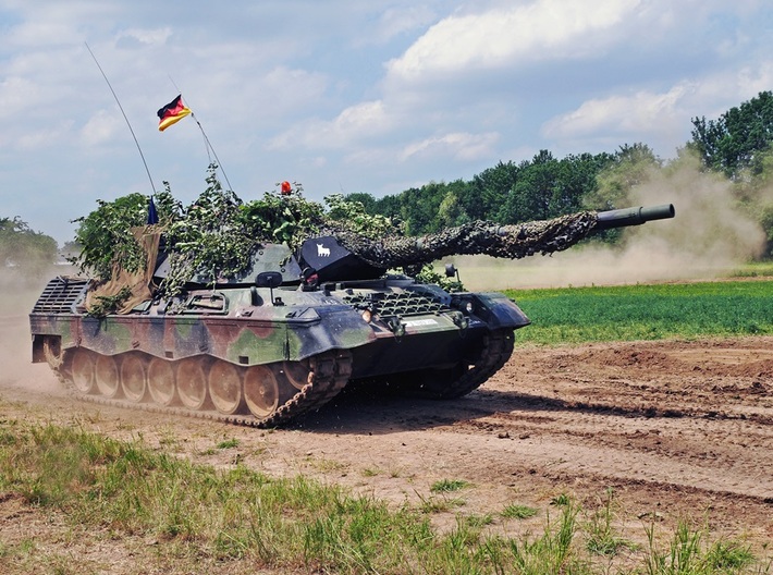Nameplate Leopard 1A5 3d printed Leopard 1A5.  Photo: Rainer Lippert.