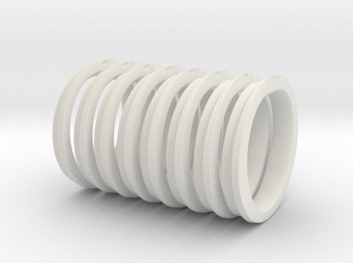 (50mm-57mm) 8 P12 Chastity retainer rings 3d printed