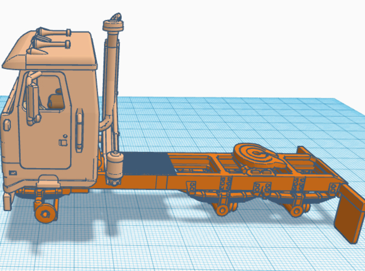 1/87th Tandem axle frame for White COE Daycab 3d printed 
