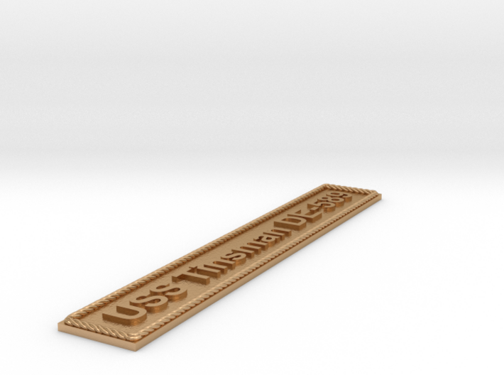 Nameplate USS Tinsman DE-589 3d printed