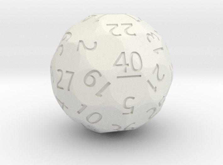 d40 Sphere Dice (Regular Edition) 3d printed