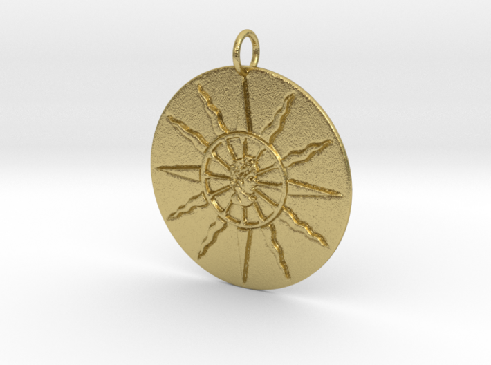 Shielded Apollo's solar chariot wheel (original) 3d printed