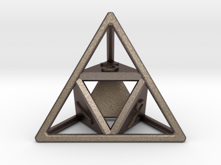 &quot;Open&quot; d4 - Four-sided die 3d printed