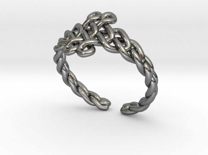 Knot ring 3d printed