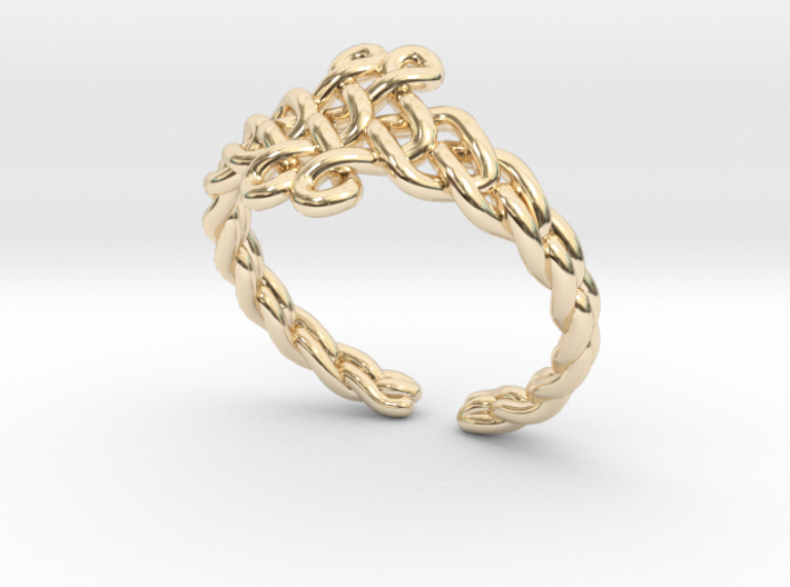 Knot ring 3d printed