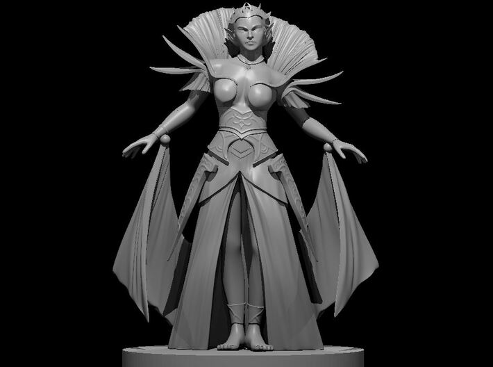 Elf Female Sorceress 2 3d printed