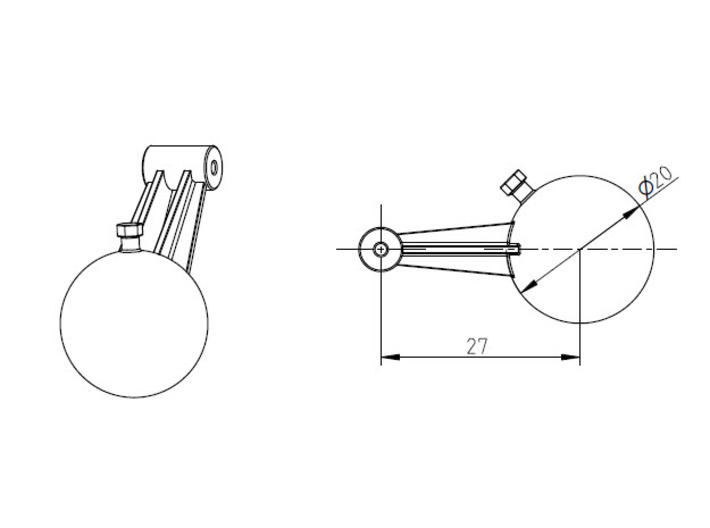 Zuluftmast und Lichtbildkompass in 1:10 3d printed 