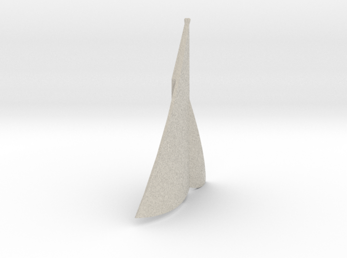 SAILS FOR ALARIAN YACHT 3d printed natural soft white