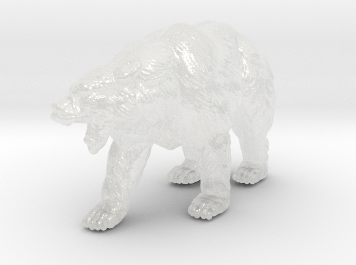 Kodiak Bear 20mm H0 scale animal miniature model 3d printed