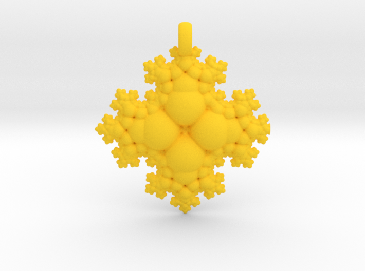 Fractal Pendant 3d printed