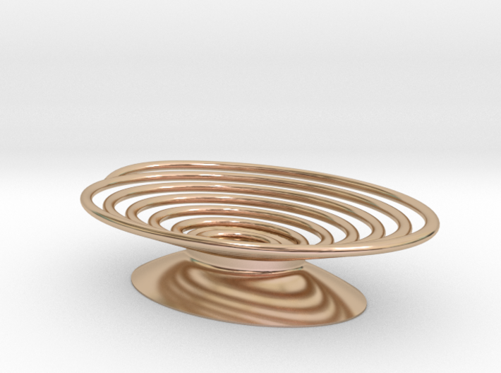 Spiral Soap Dish 3d printed