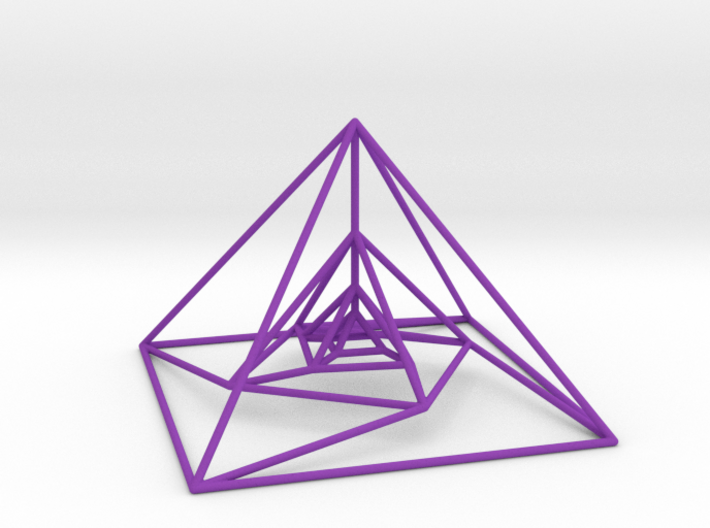 Nested Pyramids Rotated 3d printed