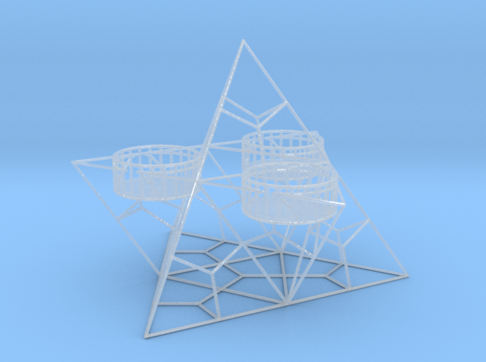 Tealight Holder Pyramid 3d printed