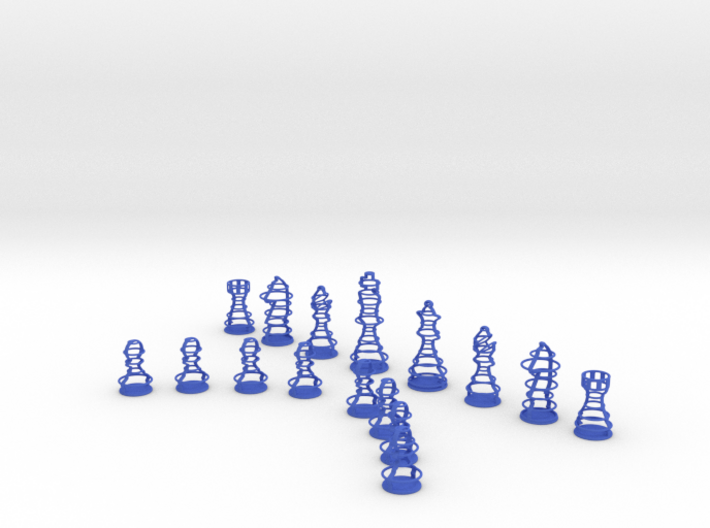 Rings Chess Set 3d printed