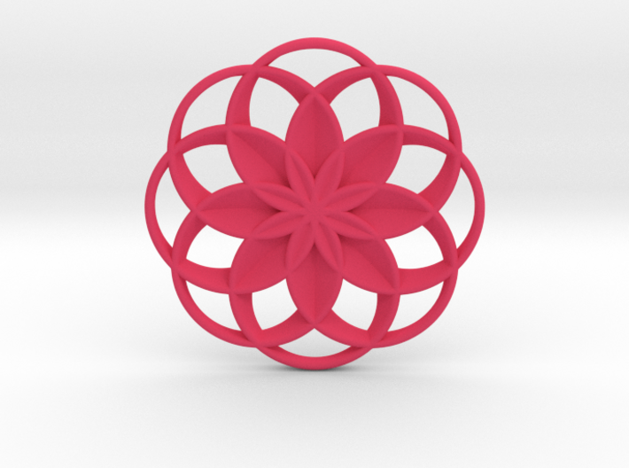 Lotus Flower Pendant 3d printed