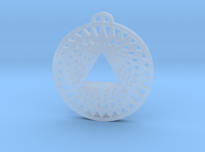 Aldbourne-Wiltshire Crop Circle Pendant_fixed 3d printed