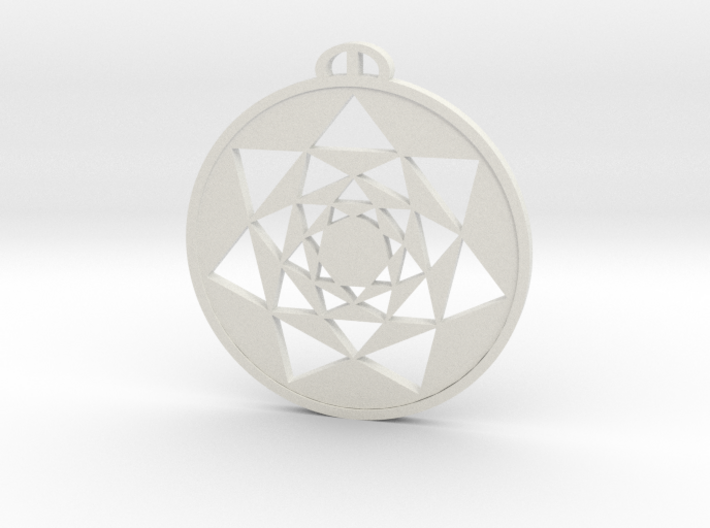 Ludgershall, Wiltshire Crop Circle Pendant 3d printed