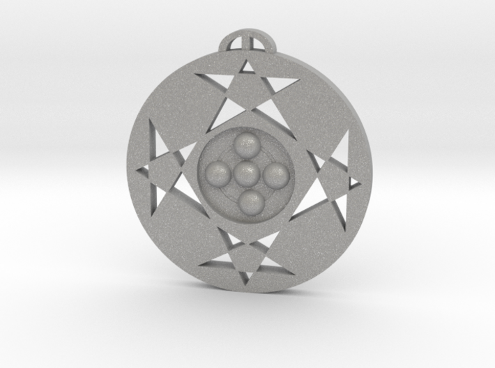 Hackpen Hill Wiltshire Crop Circle Pendant 3d printed