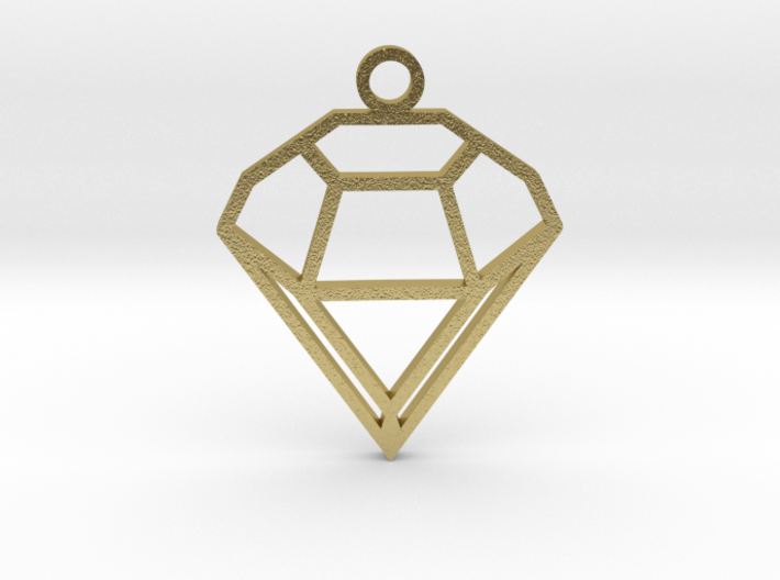 Diamond_Pendant 3d printed