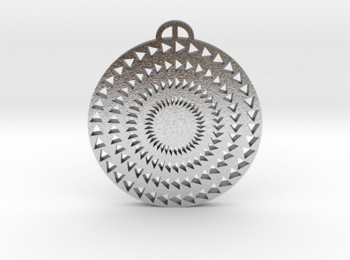Windmill Hill Wiltshire Crop Circle Pendant 3d printed