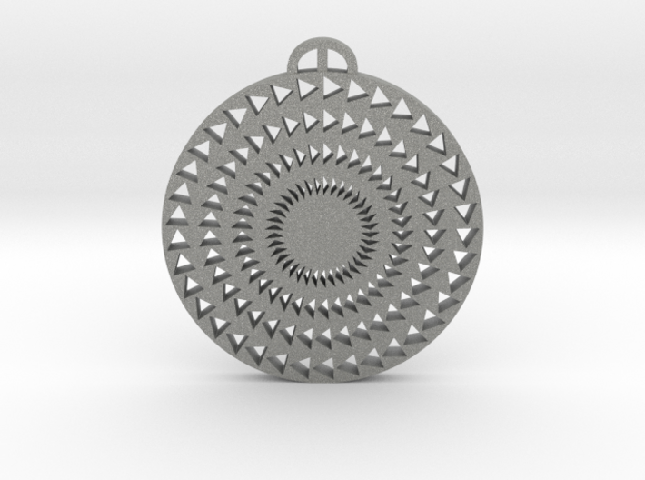 Windmill Hill Wiltshire Crop Circle Pendant 3d printed