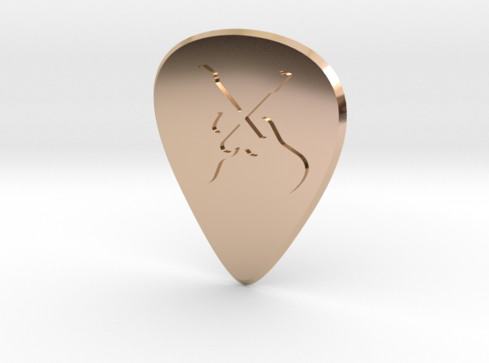 guitar pick_Two Guitars 3d printed