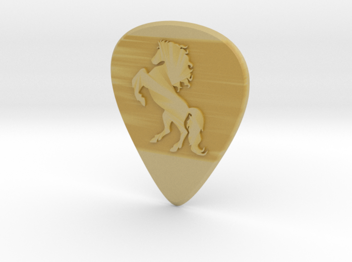 guitar pick_Horse 3d printed
