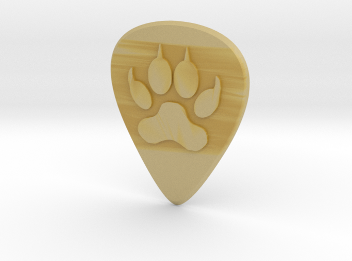guitar pick_Dog Paw 3d printed