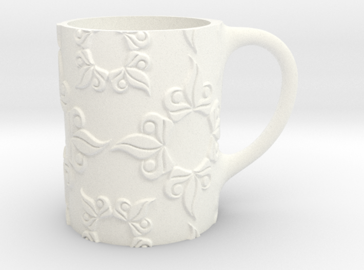 mug_leaves 3d printed