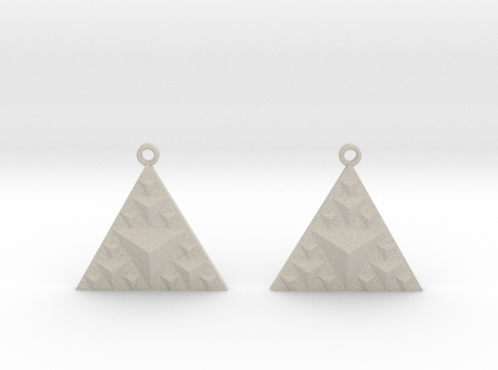 sierp inv earrings 3d printed