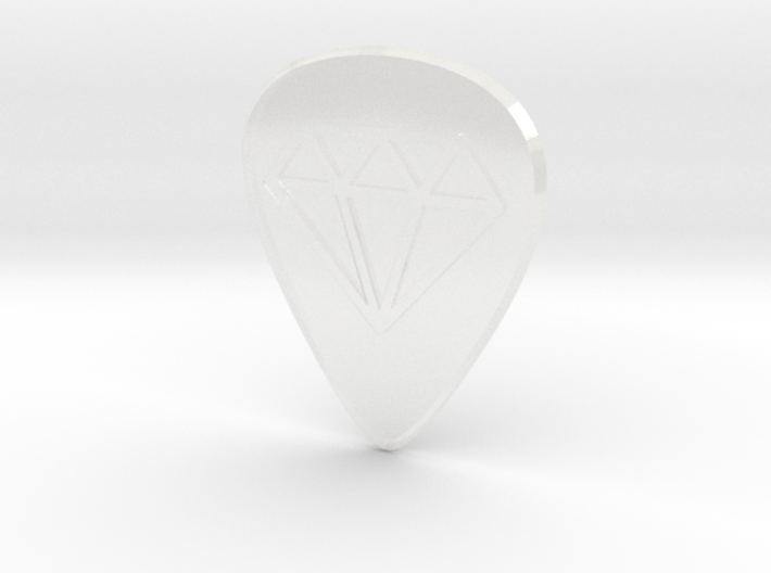 guitar pick_diamond 3d printed