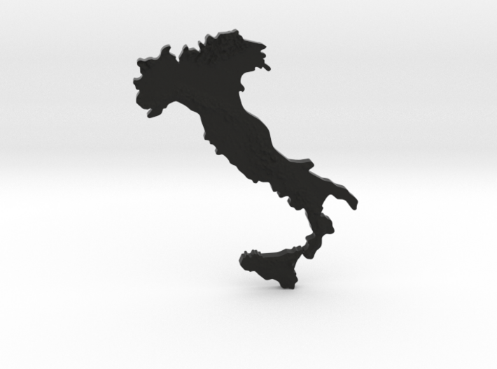 Italy Heightmap 3d printed