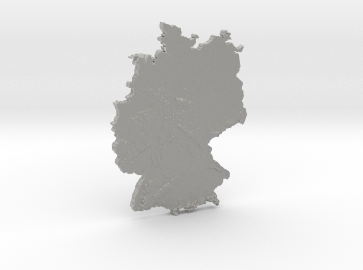 Germany Heightmap 3d printed