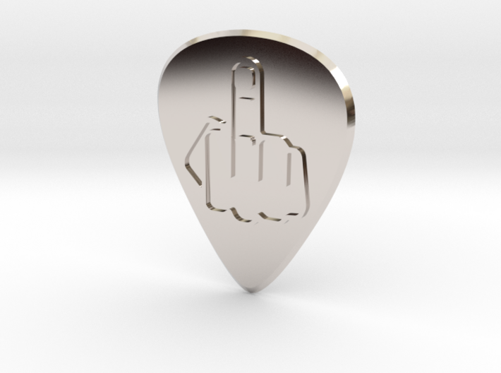 guitar pick_Middle Finger 3d printed
