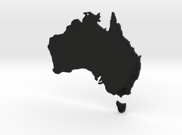 Australia Heightmap 3d printed