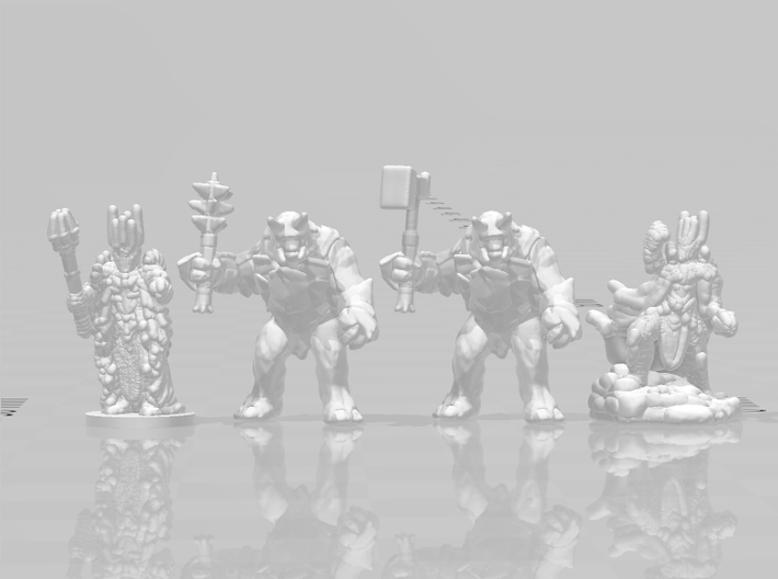 Sauron monster Infantry 6mm fantasy miniatures set 3d printed 
