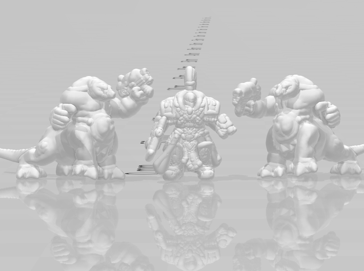 Zooat 6mm Infantry 4 miniature models set Epic wh 3d printed 