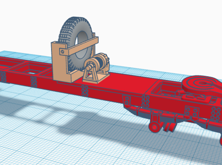 1/50th Truck Frame for Federal 600 series cab 3d printed 