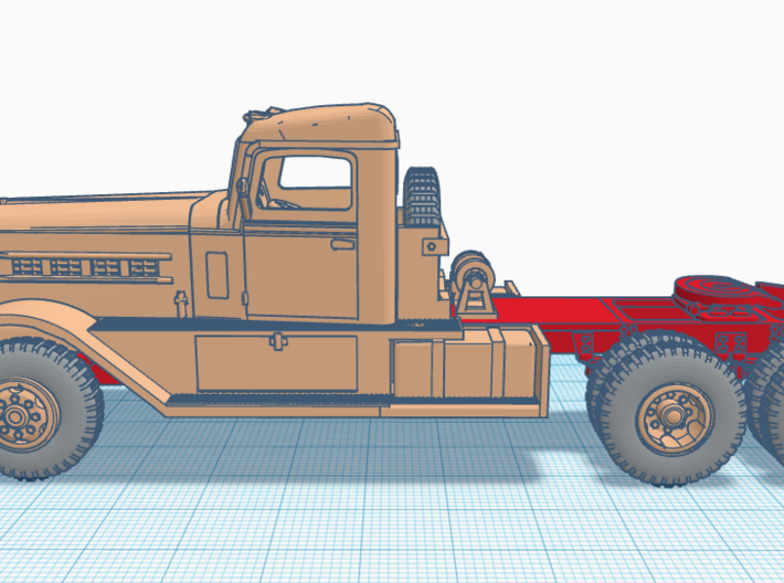 1/50th Truck Frame for Federal 600 series cab 3d printed 
