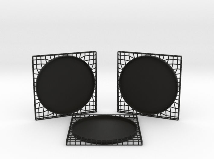 3 Semiwire Coasters 3d printed
