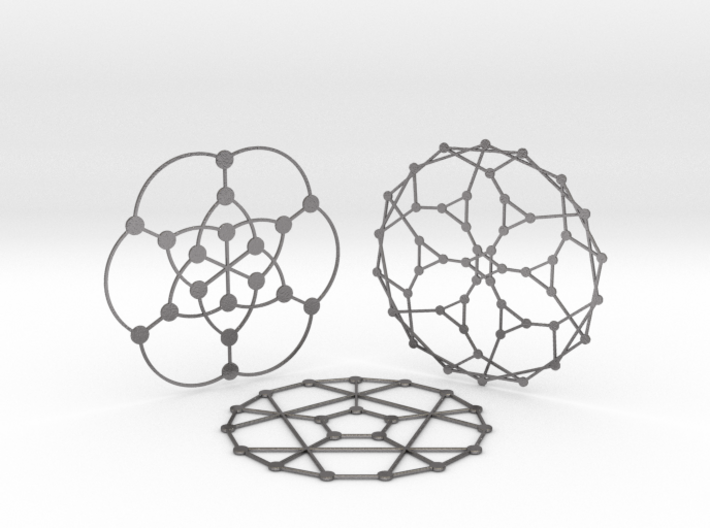 3 Math Graph Coasters 3d printed