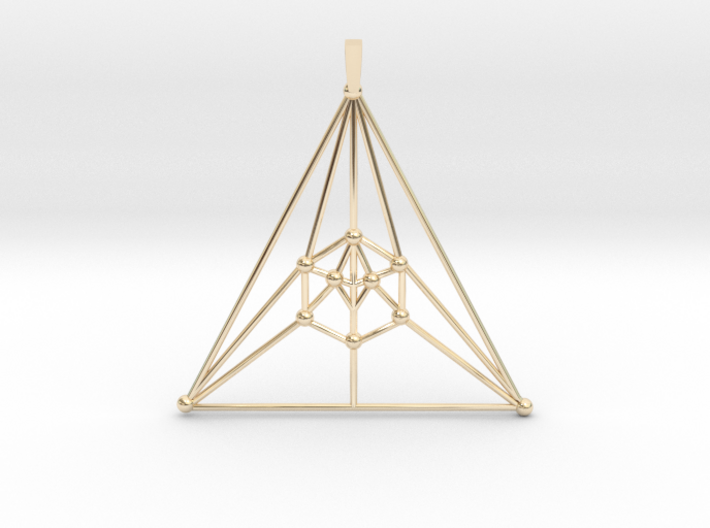 Icosahedron Pendant 3d printed