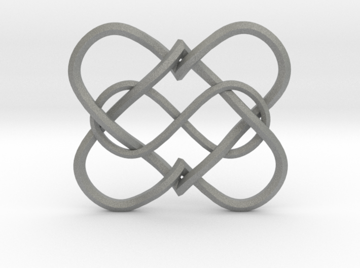 2 Hearts Infinity Pendant 3d printed