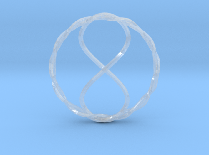 Infinity Pendant 3d printed